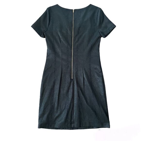 HALO Black Snakeskin Cocktail Semi Formal Mini Short Dress Women’s Size Small - Picture 3 of 5